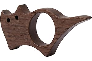 1 Pc Black Walnut Cat-Shaped Book Page Holder, Single-Hand Reading Accessory, Cute Bookmark for Book Lovers, Premium Gift for