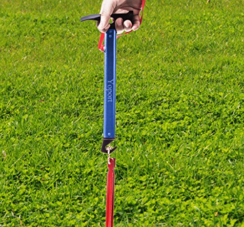 Yoport Aluminum Tent Hammer with Tent Stake Remover, Lightweight & Portable for Outdoor Camping Hammer Tent Nail Hammer or Stake Puller(Blue)