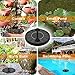 Solar Fountain, Solar Water Pump for Bird Bath, Free Standing Outdoor Submersible Fountain Panel Kit for Pond, Pool, Patio, Garden