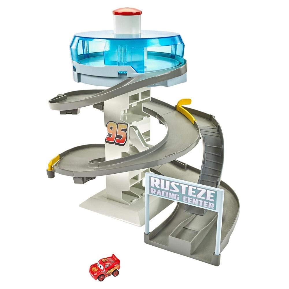 Disney Cars FYN86 Movie Mini Spiral, Spinning Race Set, Multicolour