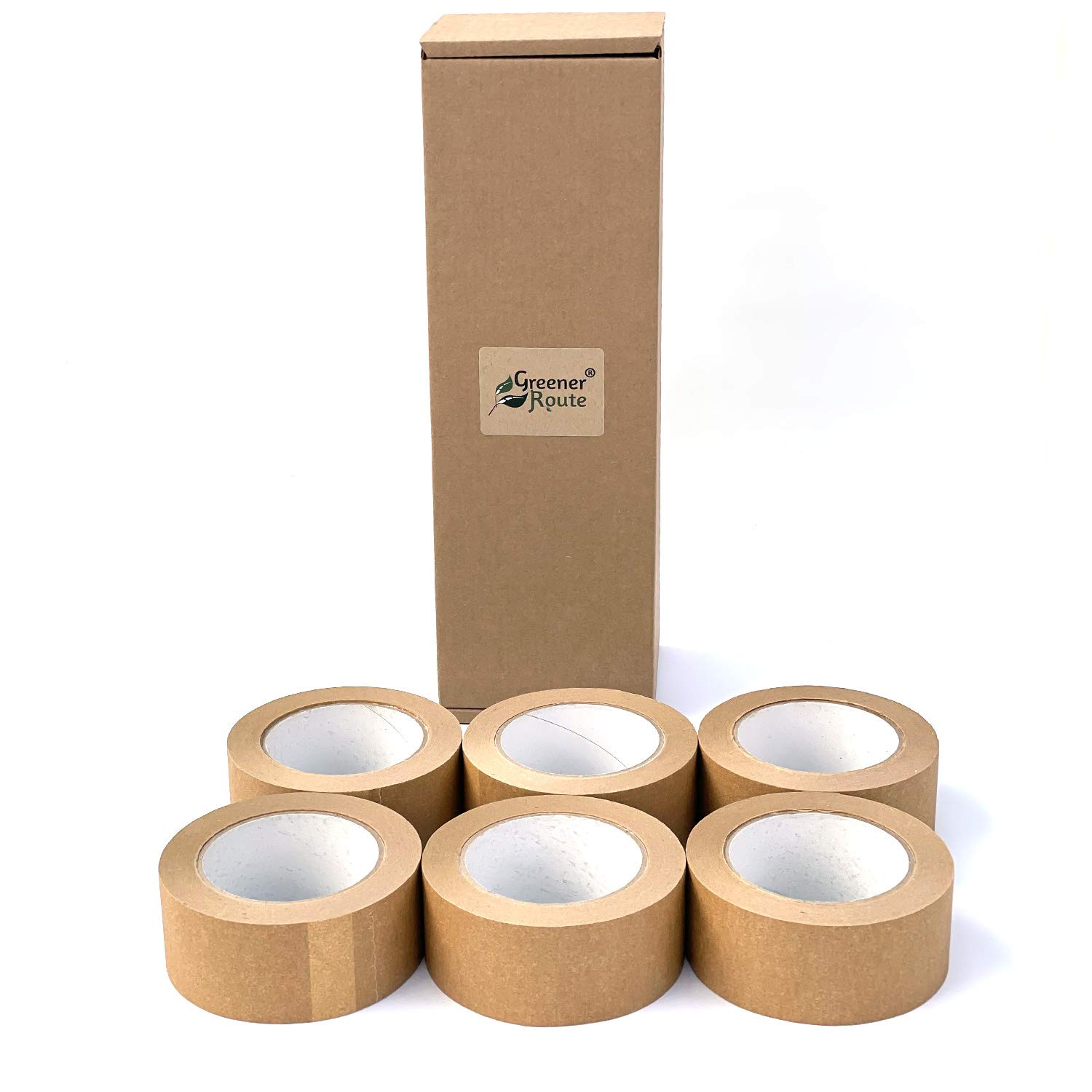 Greener Route 6X 48mm Standard Framer's Paper Tape Recyclable | Natural Rubber Self-Adhesive Saturated Paper Tape | 50 Meter Roll - Vegan - Sustainably Sourced (6)