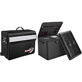 DocSafe Storage Ottoman with Lock+Fireproof Document Bag