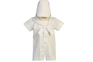 Swea Pea & Lilli White Sailor Poly-Cotton Outfit for Christening Baptism and Special Occasion