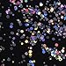 BORN PRETTY 1.5g holographic Silver Nail Flakies Mixed Size Round Nail Sequins Glitter Paillette Laser Silver