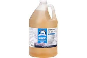 BARE GROUND WINTER BARE GROUND SOLUTIONS Bare Ground BGS-1 All Natural Anti-Snow Liquid De-Icer, 128 oz (1 Gallon) – Safe, Non-Corrosive, Non-Staining Snow, Ice Melter for All Surfaces,Effective to -20°