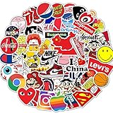 Fashion Brand Laptop Stickers Logo - Decals Vinyl Waterproof for Water Bottle Cars Motorcycle Bicycle Bumper Skateboard Luggage iPad Phone Case DIY Decoration Gift 88 pcs