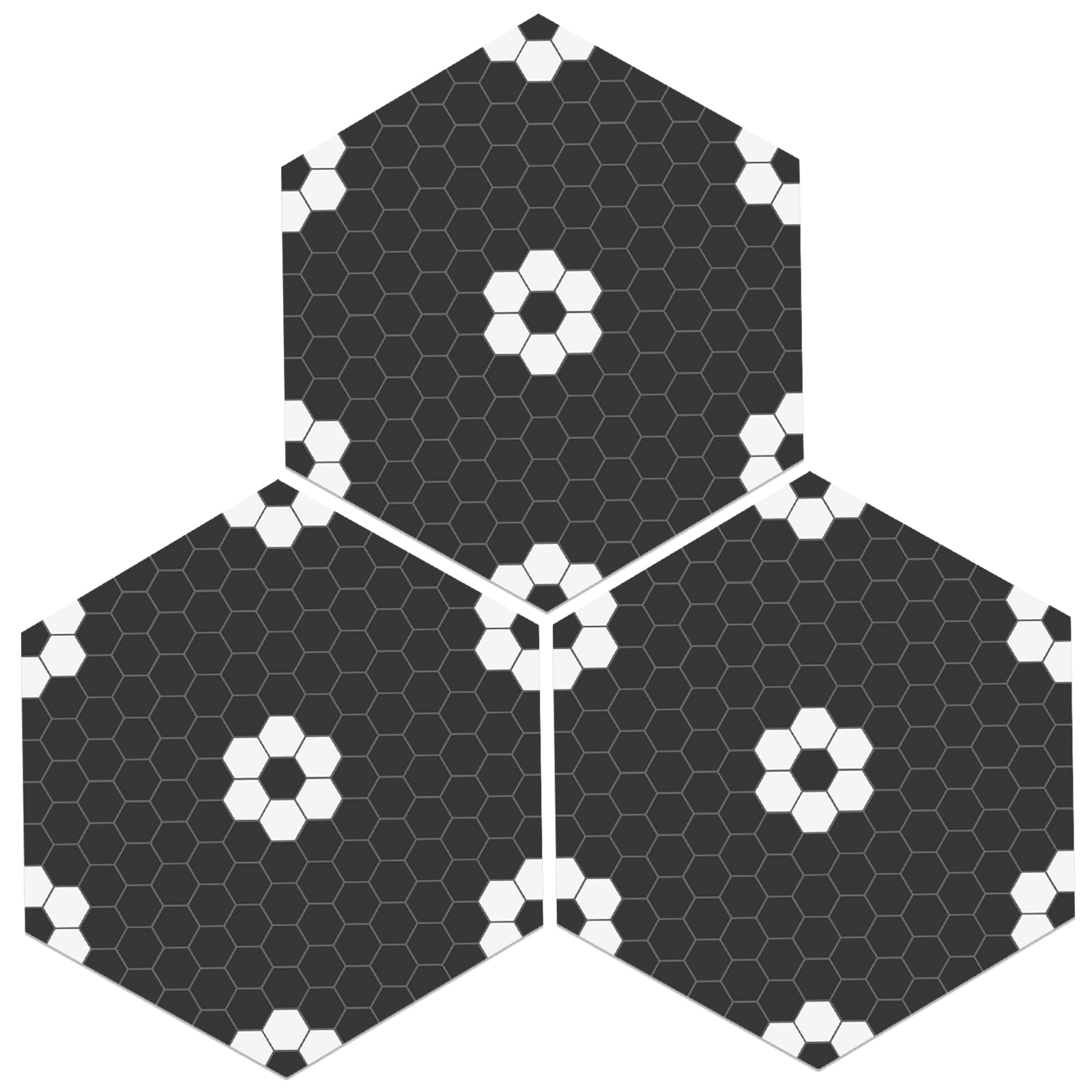 MORCART 20 Sheet Peel and Stick Hexagon Vinyl Floor Tiles - DIY ...
