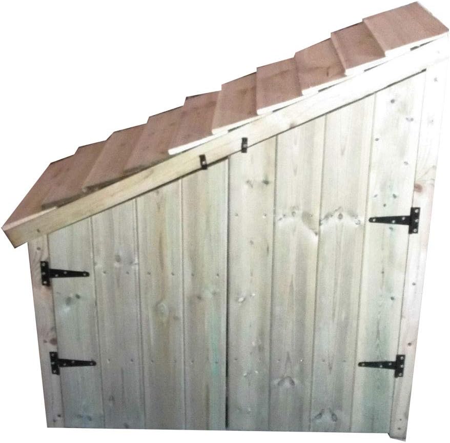 Smileswoodcraft Wooden Log Store With Doors