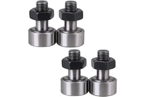 Lheng CF12/KR30 Steel Cam Follower Bolt-type Needle Roller Bearing 4Pcs