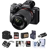 Sony Alpha a7 III 24MP UHD 4K Mirrorless Camera with 28-70mm Lens - Bundle 32GB SDHC U3 Card, Camera Case, 55mm Filter Kit, S