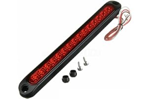 10 Inch 15 LED Trailer Tail Light Bar Red 12V Automotive Car High Mount Stop Light 3rd Brake Light Stop Tail，Truck Trailer Ma