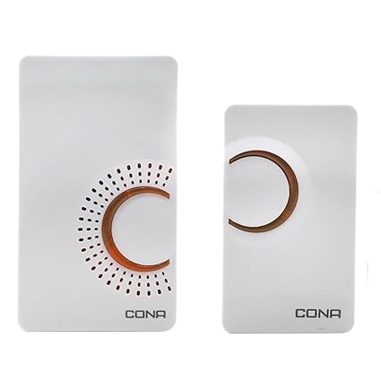 Cona Smyle Zippo Wireless Remote Bell with 36 Melodies Option (2018)