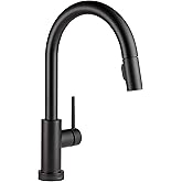 Delta Faucet Trinsic VoiceIQ Touchless Kitchen Faucets with Pull Down Sprayer, Smart Faucet, Alexa and Google Assistant Voice