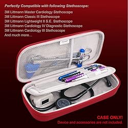 PROHAPI Hard Stethoscope Case, Large Stethoscope