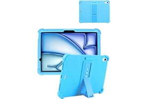 for iPad Air (M4) 11 Inch 2026 Tablet Protective case, Shockproof Lightweight Silicone Protective Cover with Stand, Child-Fri
