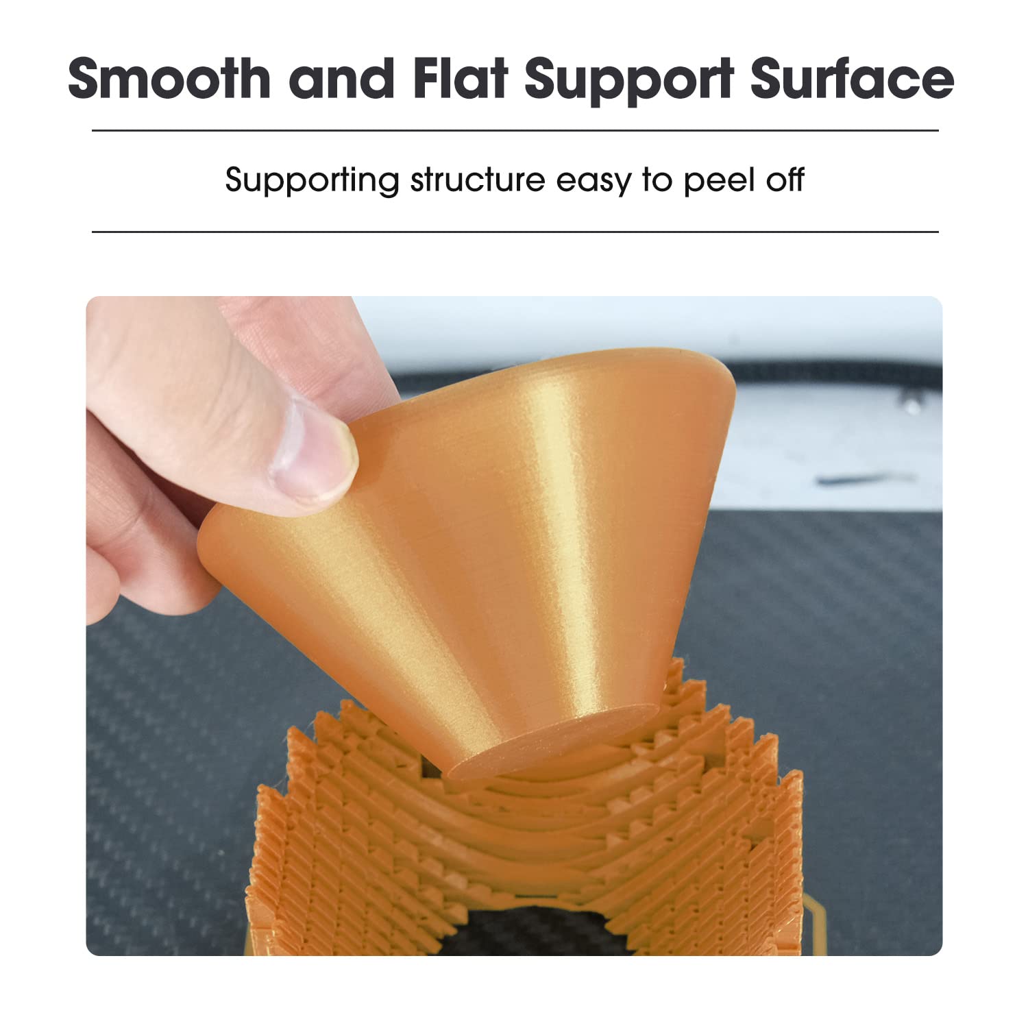 eSUN Metall PLA Filament 1.75mm, Metallisches Sprühfrei 3D Drucker Filament PLA, Maßgenauigkeit +/- 0.05mm, 1KG Spule (2.2 LBS) 3D Druck Filament für 3D Drucker, Bronze 4