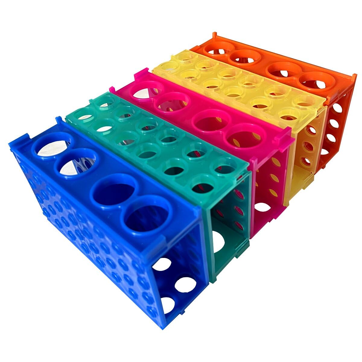 4-Way Plastic Test Tube Rack,Test Tube Holder with