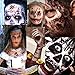Wound Tattoos Halloween Tattoo Scar for Wounds Tattoos Fake 3D Zombie Halloween Makeup Kit Temporary Tattoos Wounds(5 Pieces)