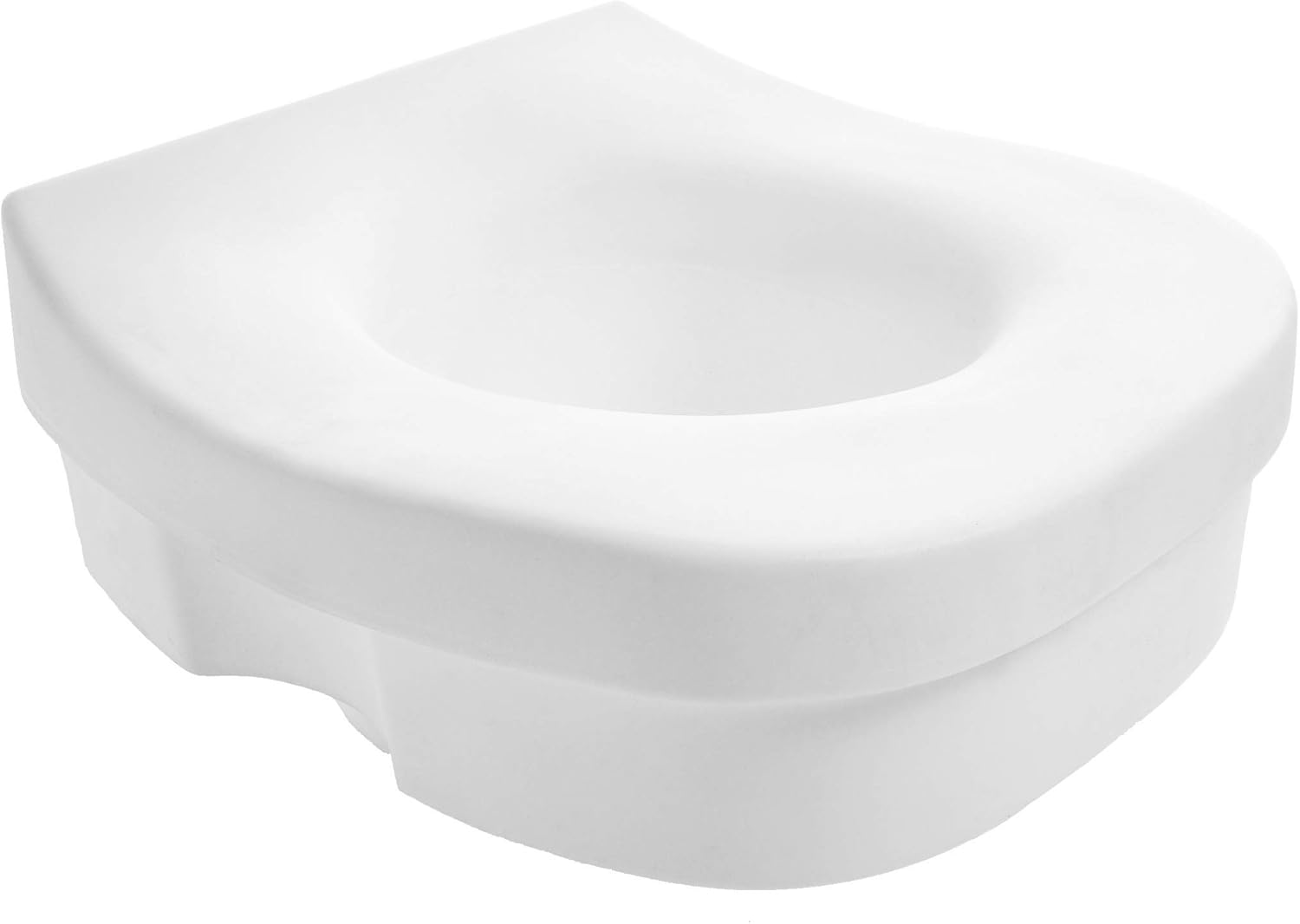 PCP Raised Toilet Seat, 5-Inch Elevated Height Over Commode, Increased Lift to Support Safety Stability and Comfort; Lightweight and Portable: Health & Personal Care