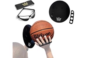 Crown x Starr Basketball Shooting Off Hand Trainer – Basketball Training Equipment Shooting Aid – Includes Dribbling Goggles & Bonus 5.3” Shooting Aid