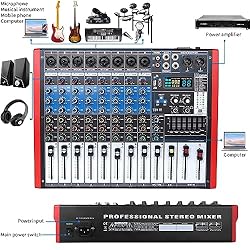 Kmise 8 Channel Professional Audio Mixer 99 Sound