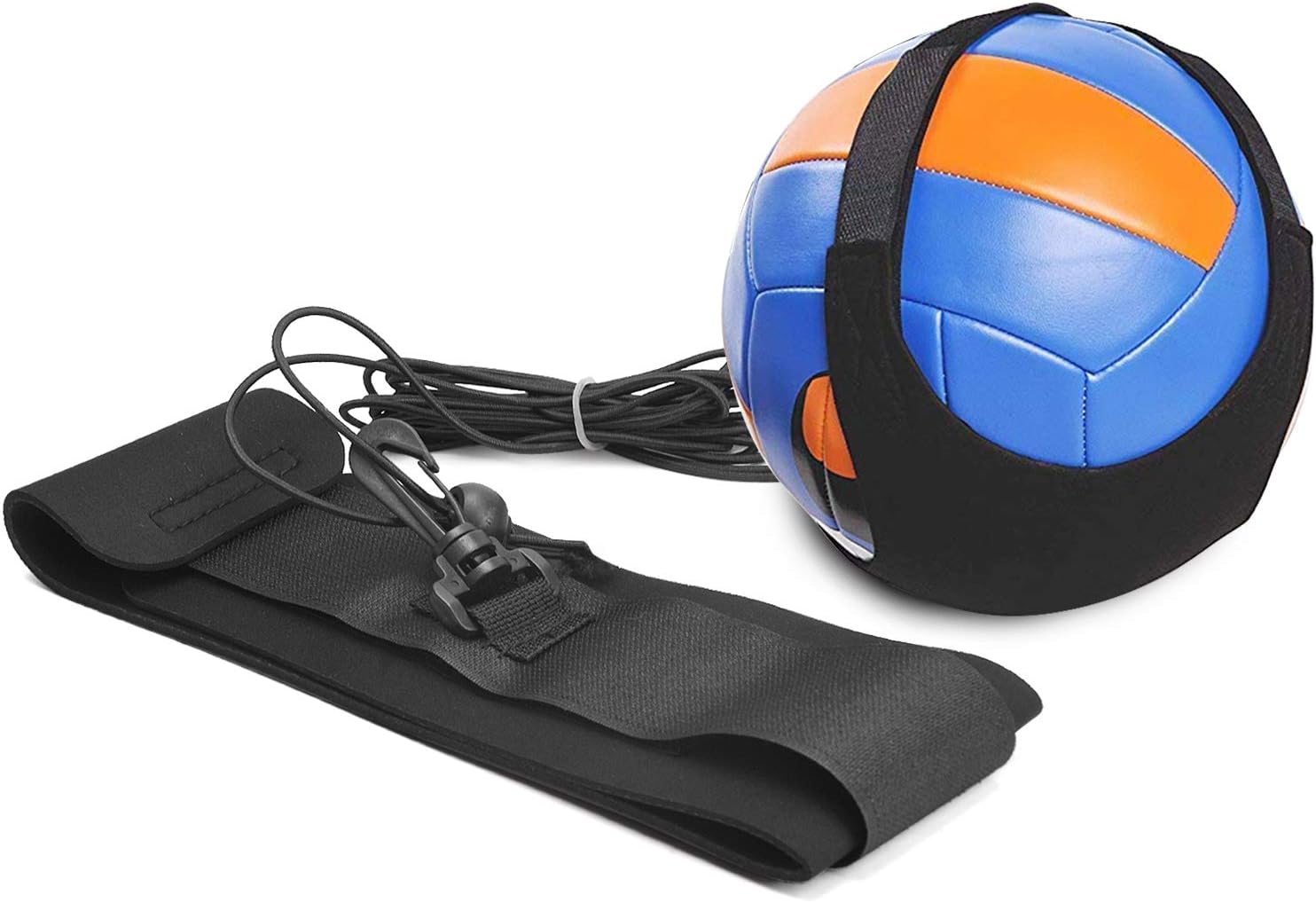 TOBWOLF Volleyball Training Equipment Aid, Elastic Self-Training Volleyball Resistance Band with Adjustable Waist Belt & Ball Pouch & Hand Strap for Practicing Serving, Spiking, Arm Swing Passing : Sports & Outdoors