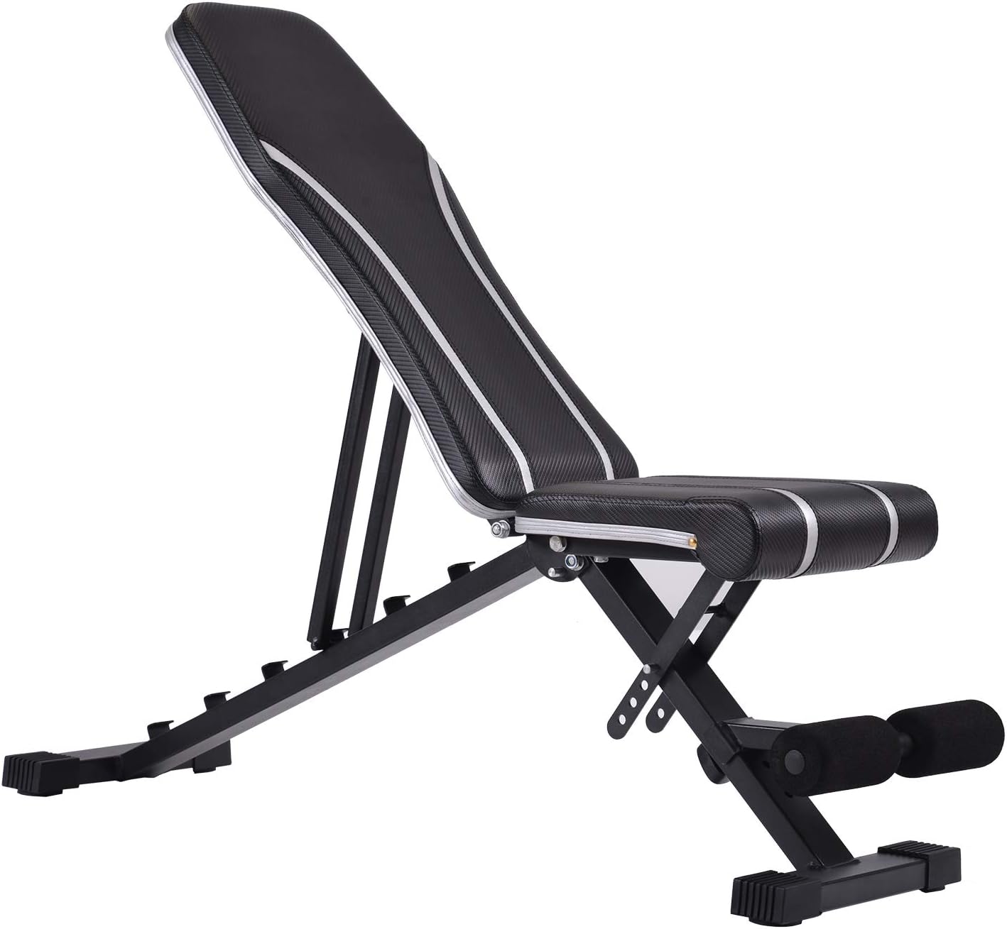 Depointer Adjustable Flat Incline Weight Bench, Utility Weight Bench, Exercise Fitness Bench for Body Workout