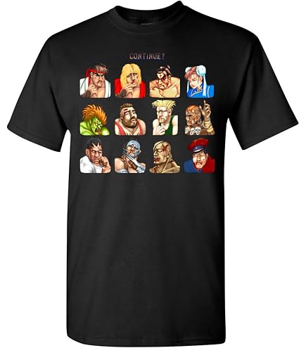 Amazon.com: Street Fighter II Gaming 1991 Adult White Short Sleeve