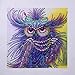 Diamond Painting DIY 5D Special Shape Rhinestones, ABEUTY Colorful Owl Art, Partial Drill Crystal Diamond Art Kits