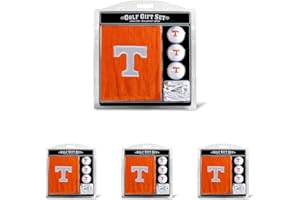 Team Golf NCAA Mens Embroidered Golf Towel, 3 Golf Ball, and Golf Tee Set