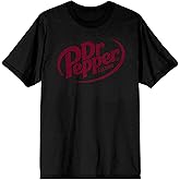 Dr Pepper Est. 1885 Maroon Logo Men's Crew Neck Short Sleeve Shirt
