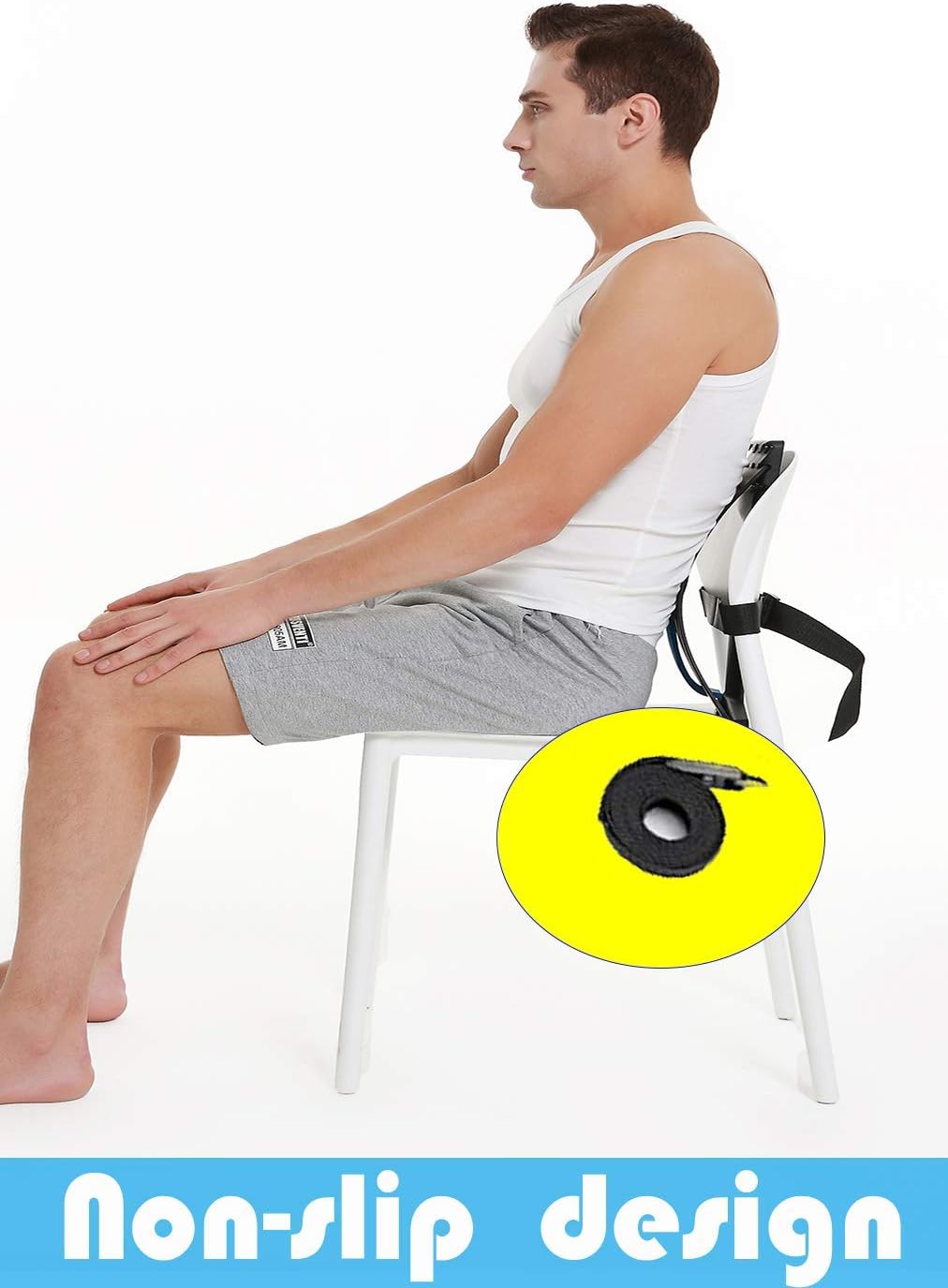 ChiFit Multi-Level Back Stretching Device - Immediate Relief for Back Pain, Herniated Disc, Sciatica, Scoliosis,Lower and Upper Back Stretcher Support and Pain Relief: Health & Personal Care