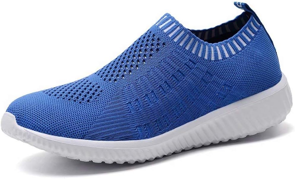 Women's Sock Walking Shoes - Comfortable Mesh Slip on Easy Sneakers