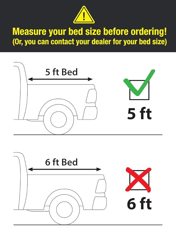 Amazon Com Maxmate Soft Tri Fold Truck Bed Tonneau Cover Compatible With 2019 2020 Toyota Tacoma Fleetside 5 Bed Automotive