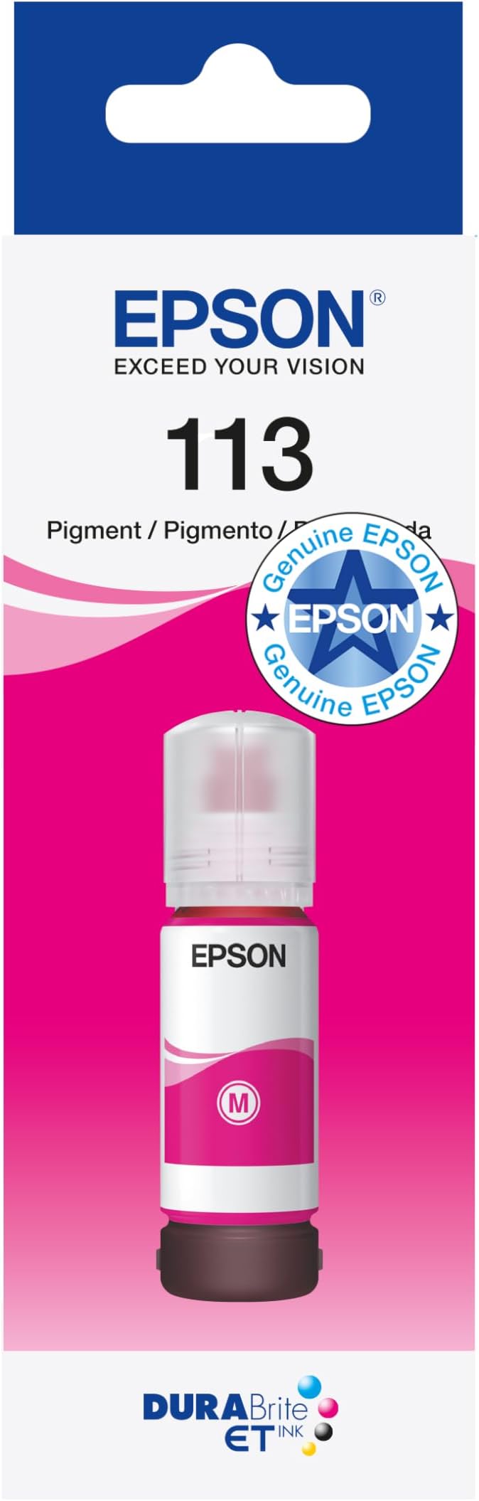 Epson EcoTank Magenta Ink Bottle 70 ml Genuine 113 for ET-16600 ET-5850