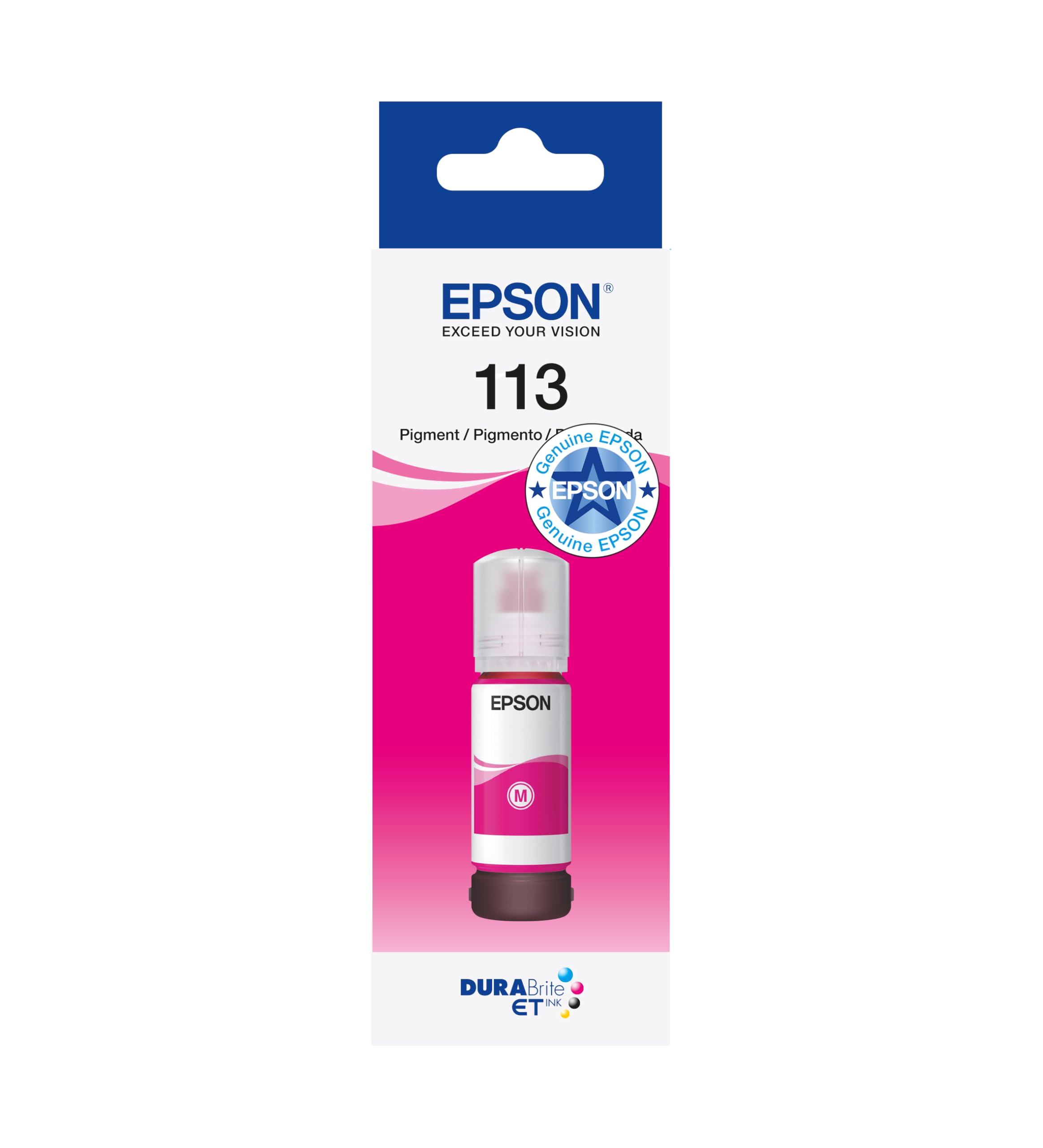 Epson EcoTank 113 Magenta Genuine Ink Bottle, 70 ml