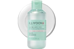 Illiyoon Gentle Deep Eye Makeup Remover | for Waterproof Mascara, Lipstick, Eyeliner, Non-Greasy 2-Phase Oil & Water Formula, Ophthalmologist Tested, Vegan, Korean Skin Care, 4.73 fl.oz.