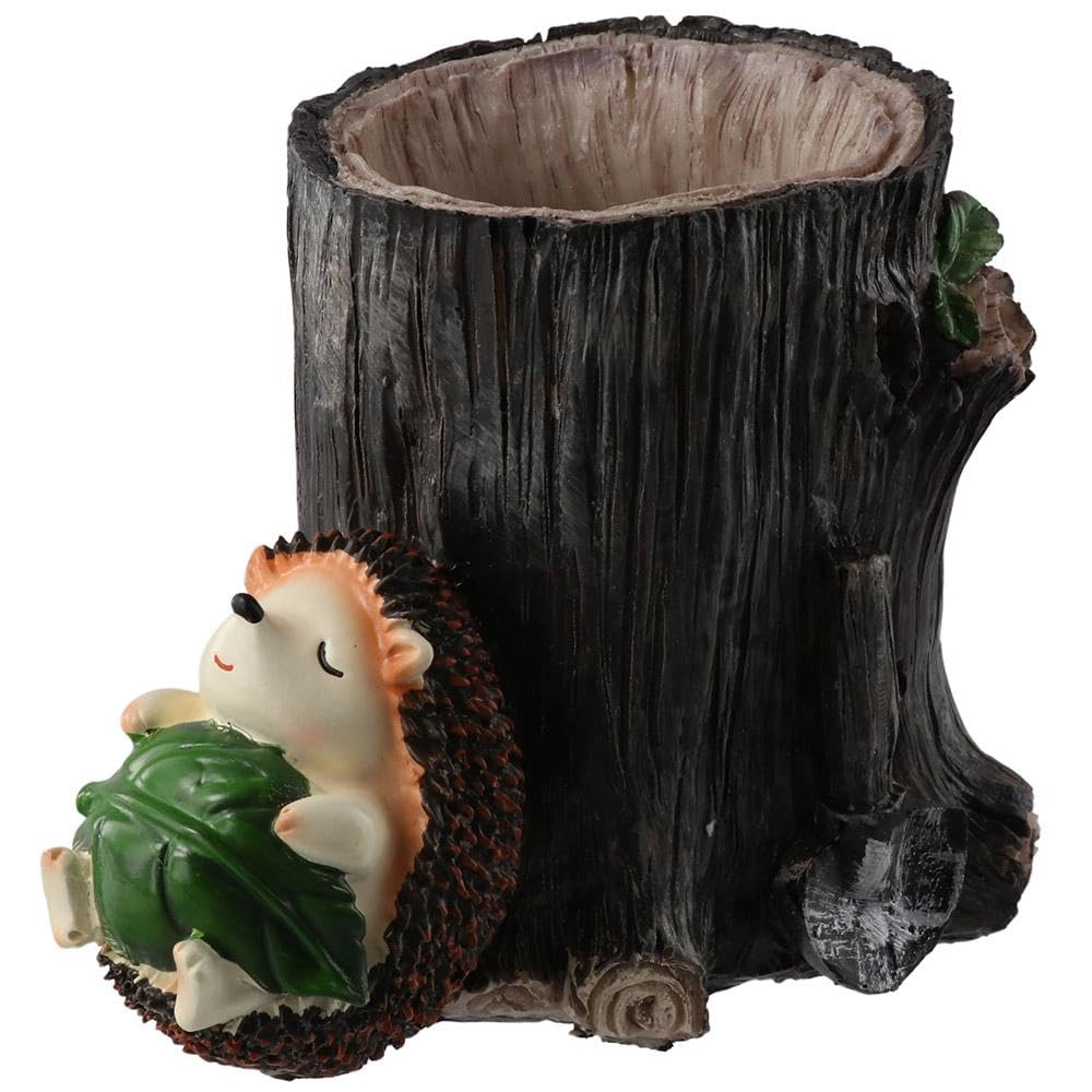 Risedot Hedgehog Pen Holder and Pen Insert, Desktop Organizer Container Storage Office Desk Decoration