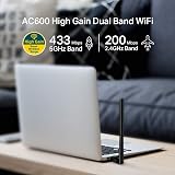 TP-Link Archer T2U Plus AC600 Wireless USB Adapter Dual Band High Gain 5dBi view 2