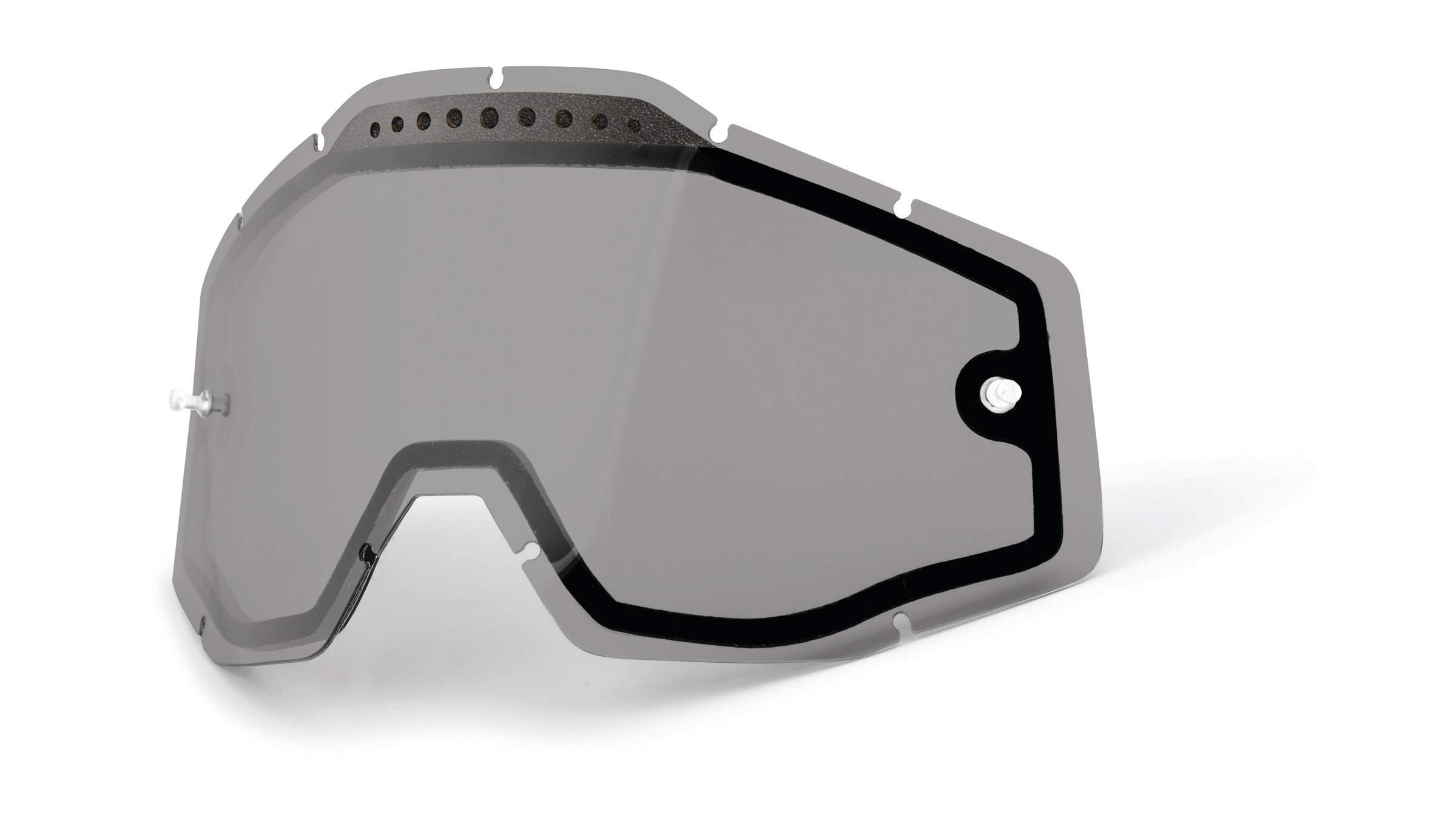 100% Racecraft/Accuri/Strata Vented Dual Pane Lens Anti Fog Smoke, One Size