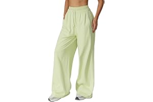 ABOCIW Womens Straight Leg Sweatpants Cotton High Waisted Baggy Athletic Joggers Lounge Pants with Pockets