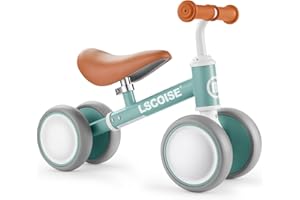 Baby Balance Bike for 1 Year Old Girl Gifts, 10-24 Month Toddler Balance Bike, 4 Silent Wheels Pre-School First Ride On Toys,