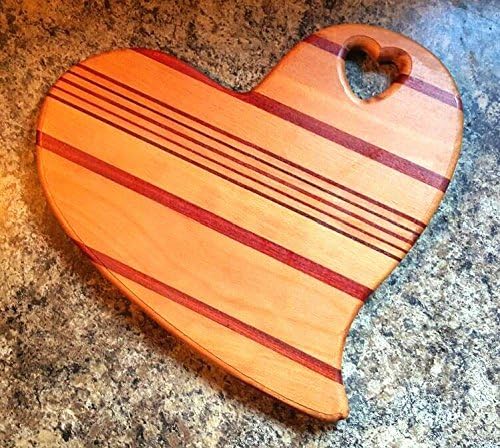 Romantic Heart Shaped Wooden Cutting Board