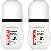 Borotalco:"Invisible" Anti-Stain Deodorant 1.69 Fluid Ounces (50ml) Deo Roll On (Pack of 2) [ Italian Import ]