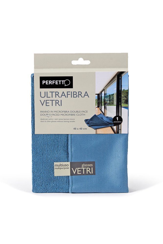 Perfetto Microfibre Cloth Ultrafibra Glasses Dimension- 40 x 40 Cm.