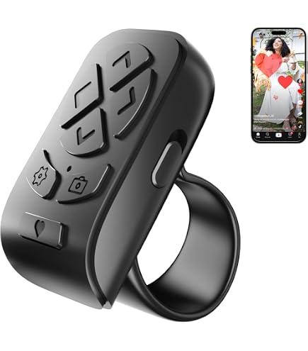 TikTok Scrolling Ring – Bluetooth Finger Remote For Hands-Free Video Scrolling On IPhone & Android