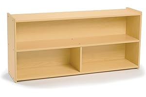 CHILDREN'S FACTORY Angeles Kids 2 Shelf Bookshelf Organizer, Classroom Bookshelf for Kids and Toddlers