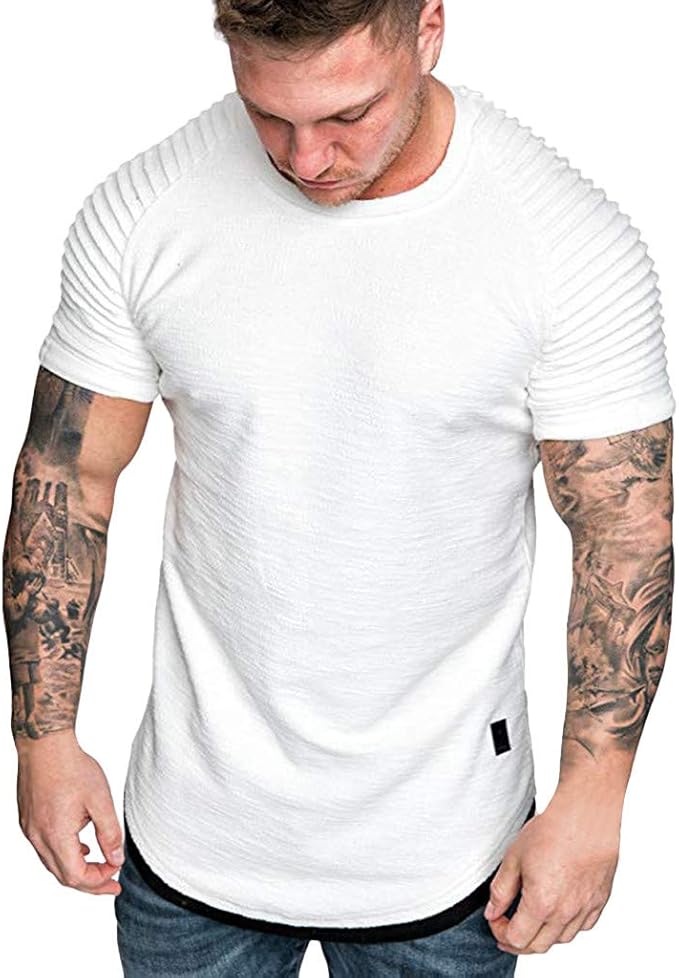 Camiseta Deportiva para Hombre, Camiseta Manga Corto Tops Verano ...