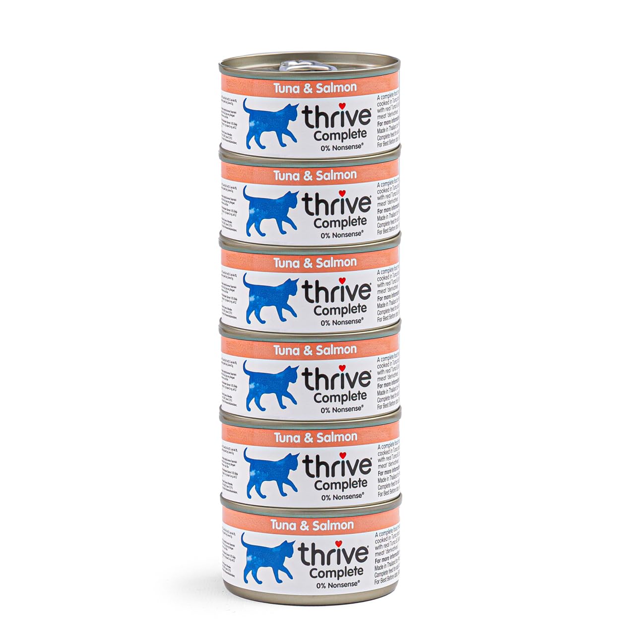 Thrive Cat Food Complete Tuna with Salmon, Pack of 6, 75 g (Pack of 6)