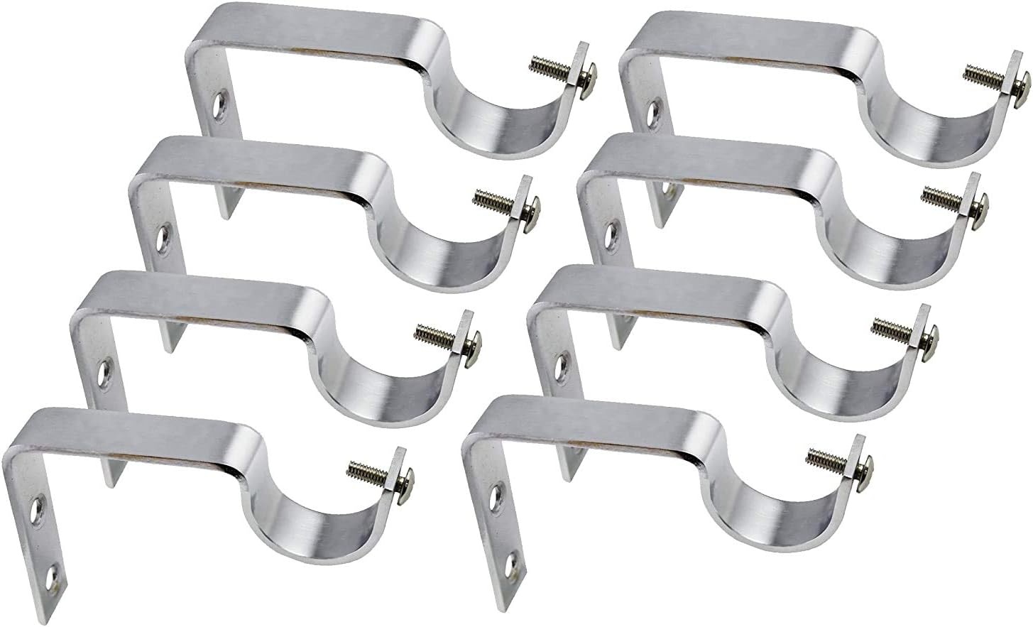 kreek Easyhome Ecb-S-400S Furnish Stainless Steel Curtain Rod Support -Set of 8